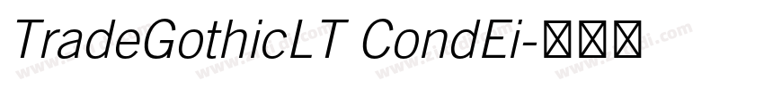 TradeGothicLT CondEi字体转换